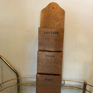 Vintage Oak Letter Sorter